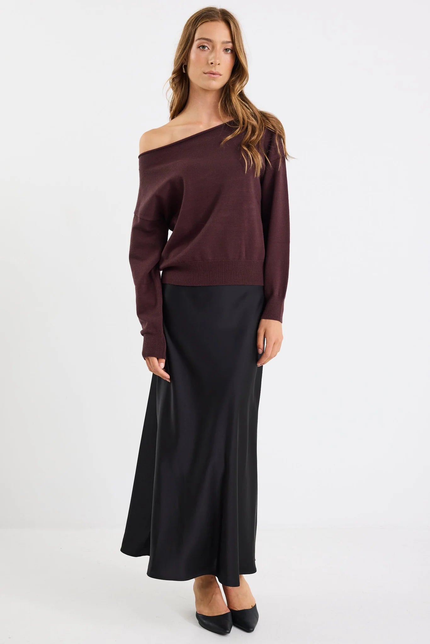 Incentive Chocolate Boatneck Jumper