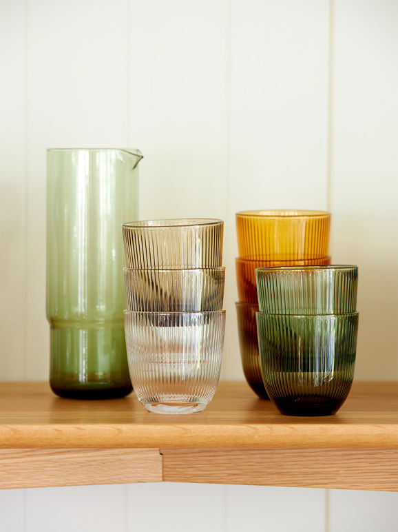 Rib Tumbler - Amber