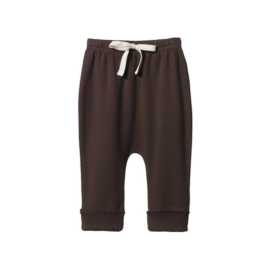 Cotton drawstring pants - Pinecone