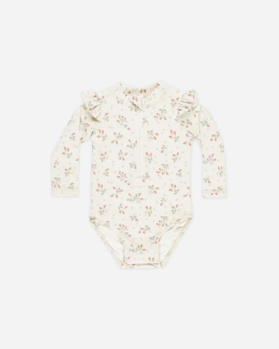 Byron Rashguard One-Piece - Strawberries