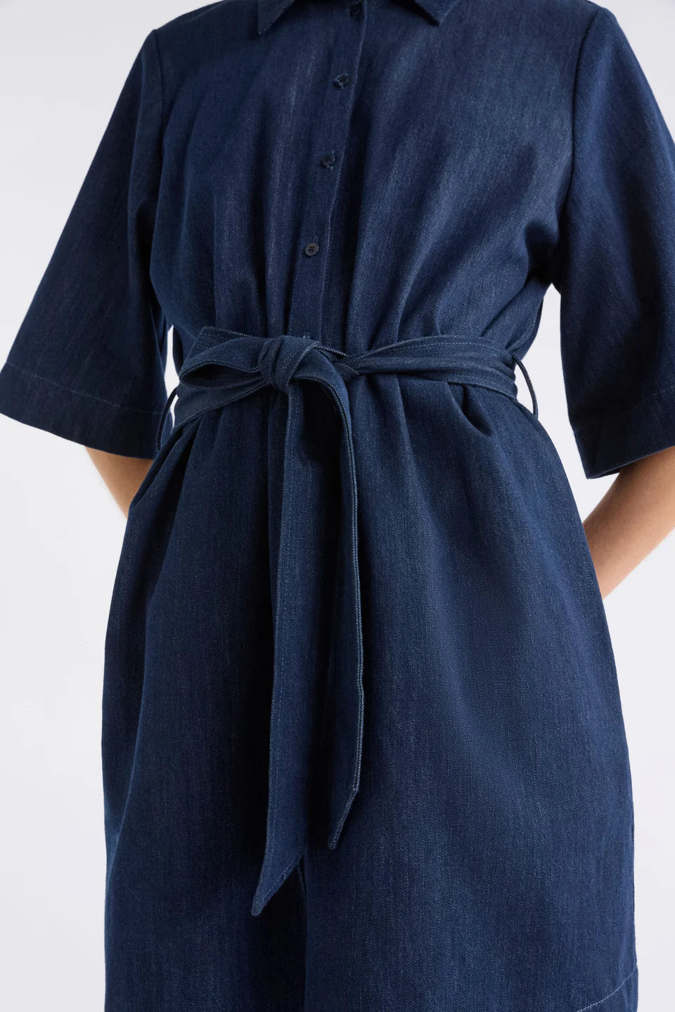 Dennem Dress - DARK BLUE RINSE