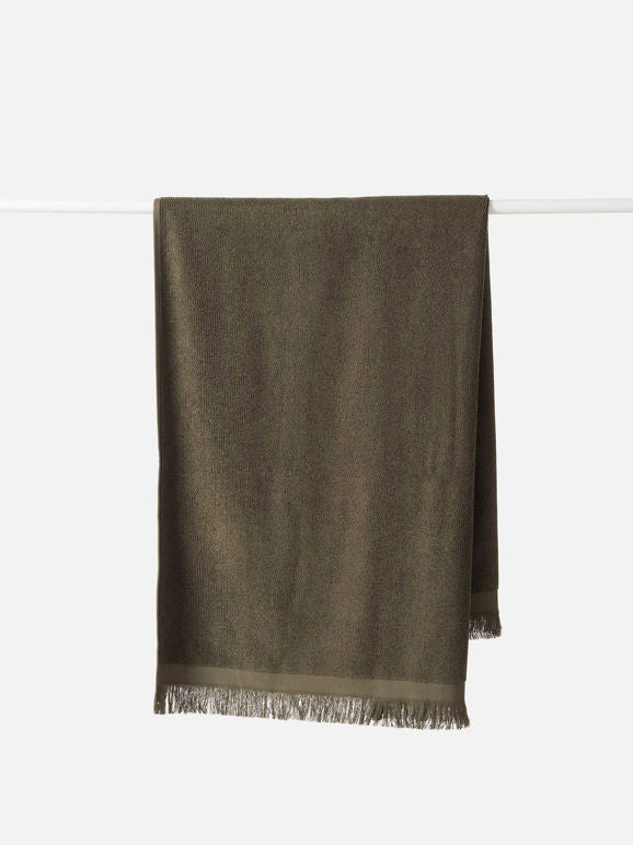 Ribbed Bath Towel Range - Ivy