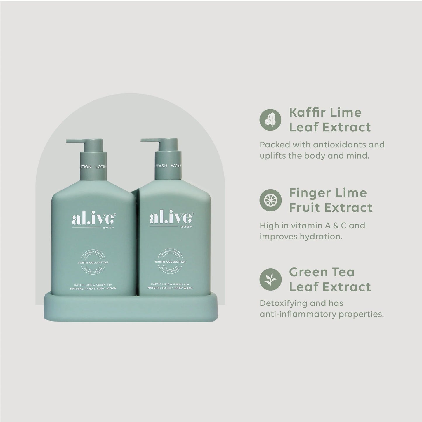 Wash & Lotion Duo - Kaffir Lime & Green Tea