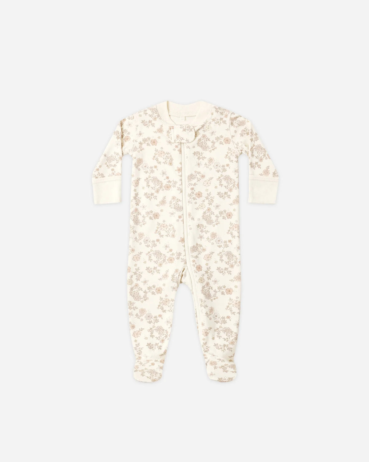 Zip Long Sleeve Sleeper Footie - Floral Vine