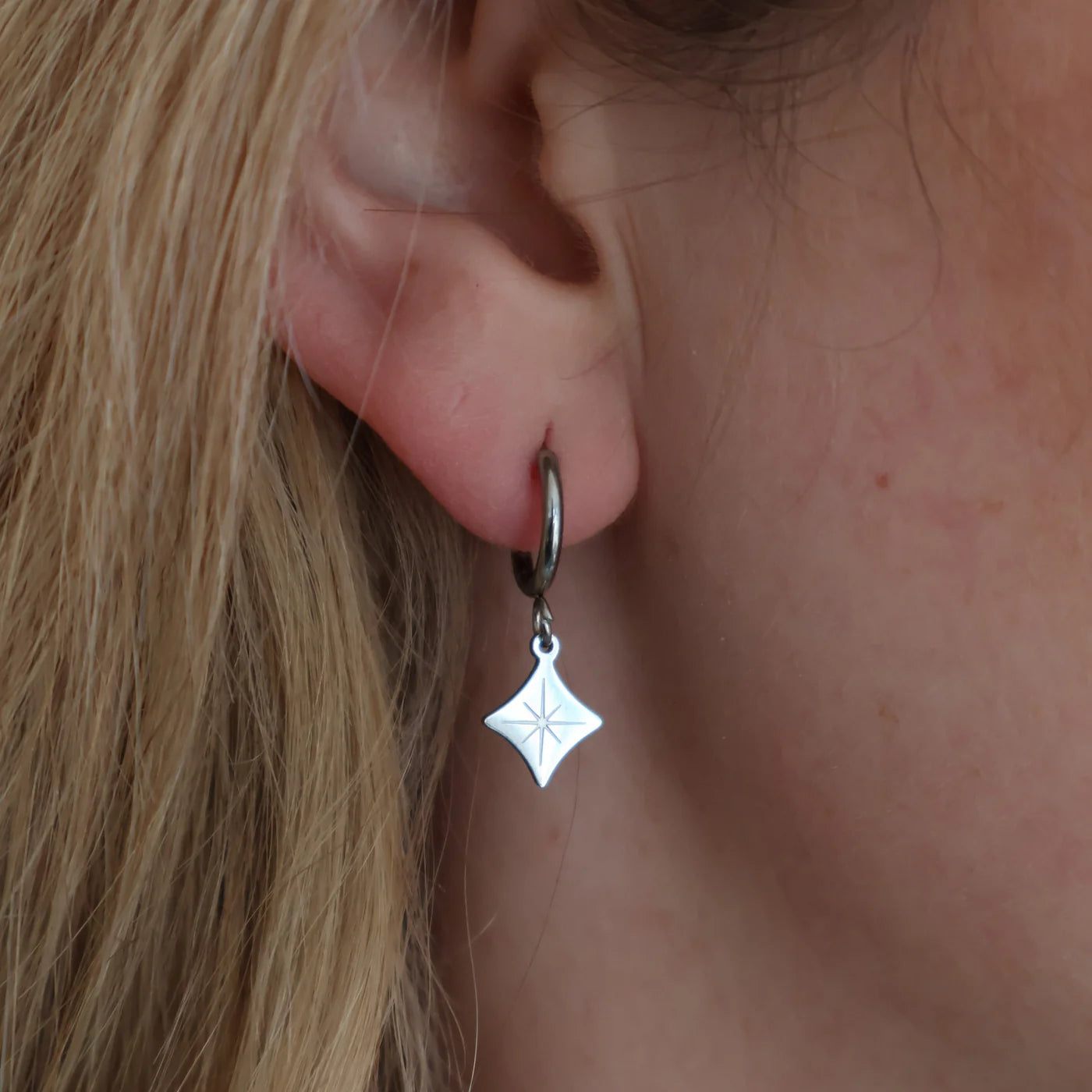 DIAMOND HOOP EARRINGS