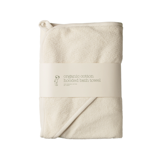 Cotton Hooded Towel - NATURAL