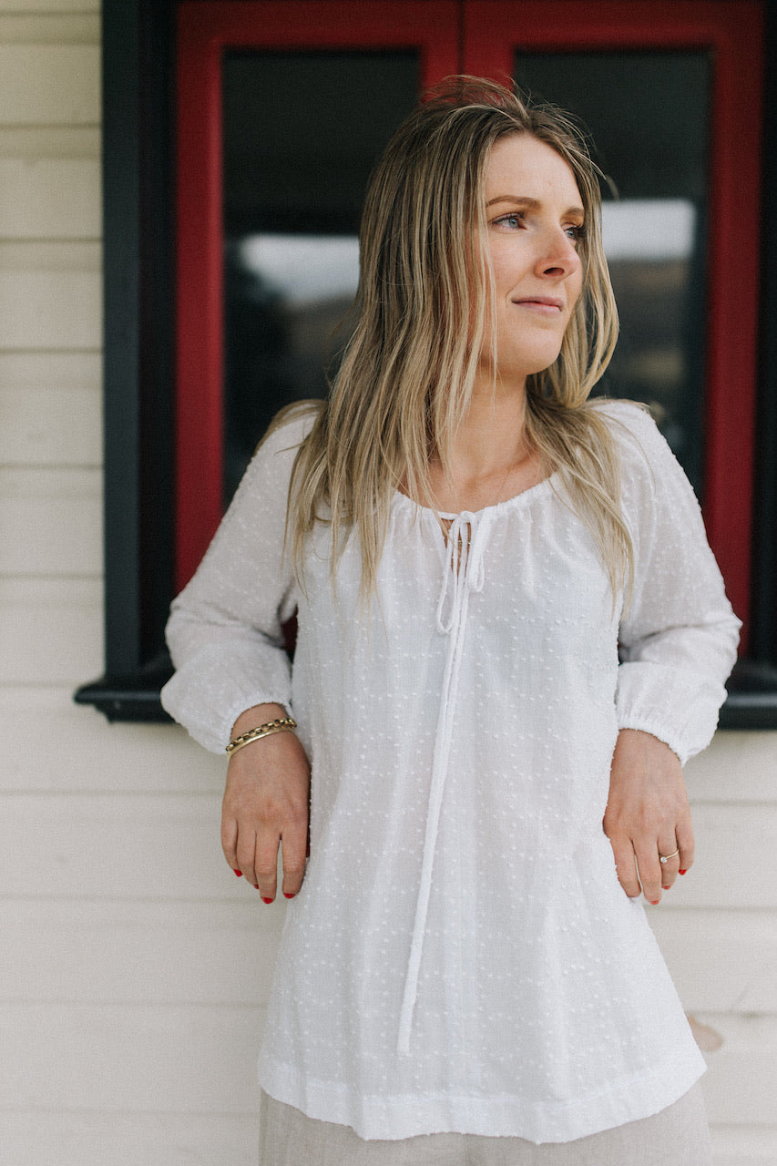 Milly top - white cotton (PRE ORDER)