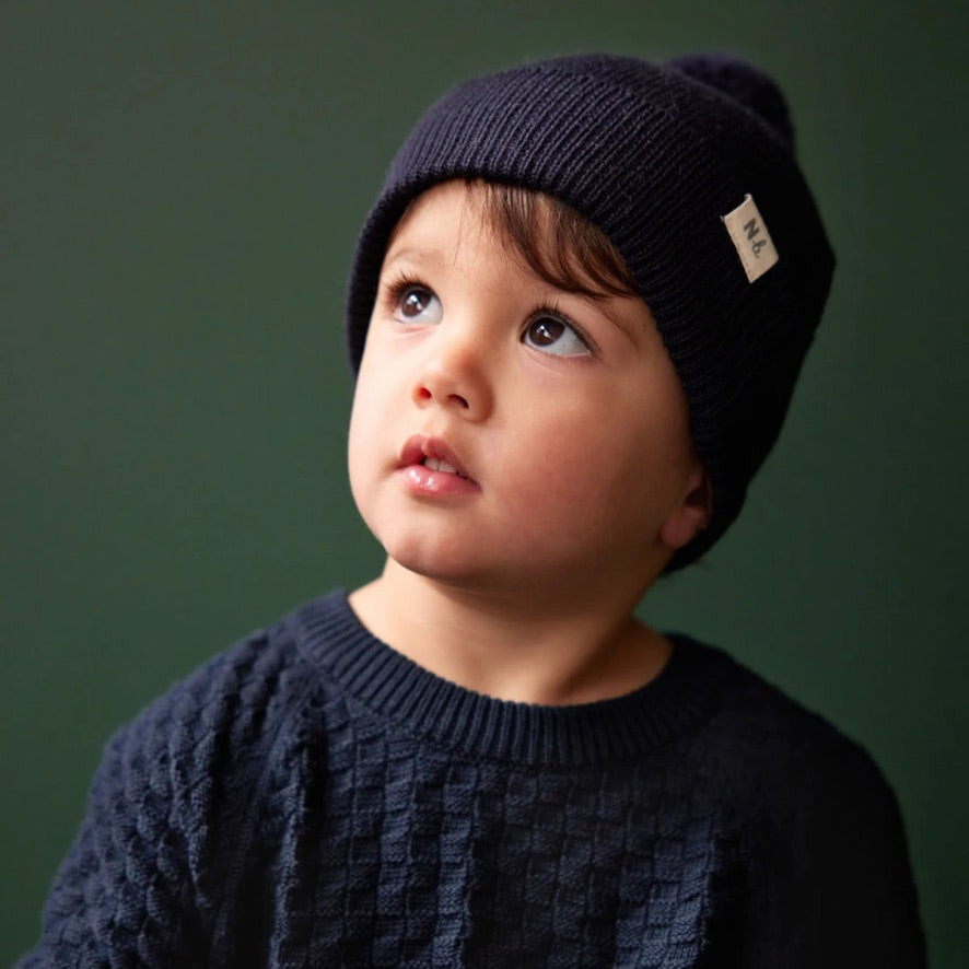 Billy jumper - NAVY BASKET KNIT