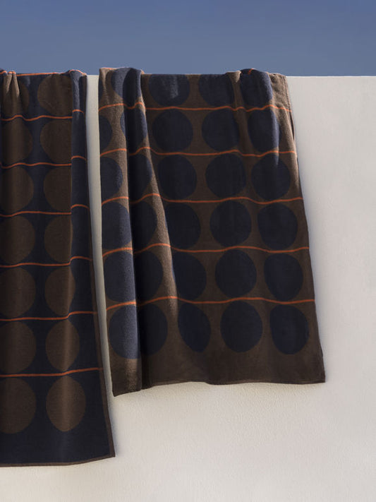 Abacus Beach Towel - Rye/Tamarillo
