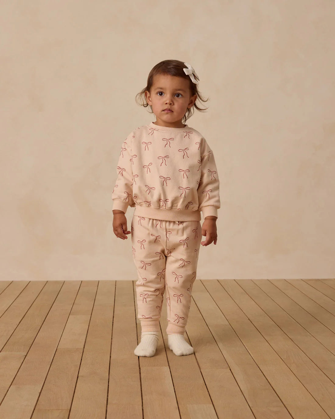 Relaxed fleece sweatshirt - Red bows