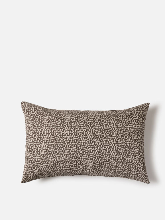 Forget Me Not Organic Cotton Pillowcase Pair - Rye/Bone