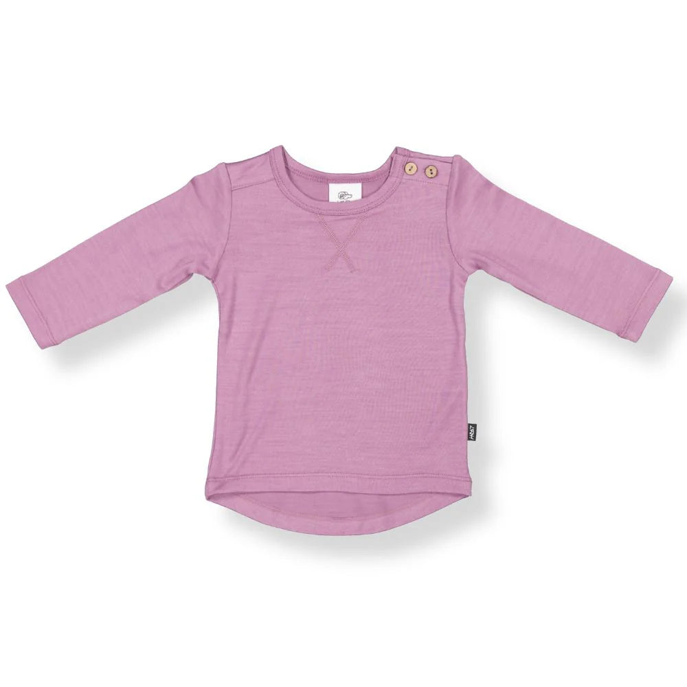 WYATT LONGSLEEVE TEE - Mauve