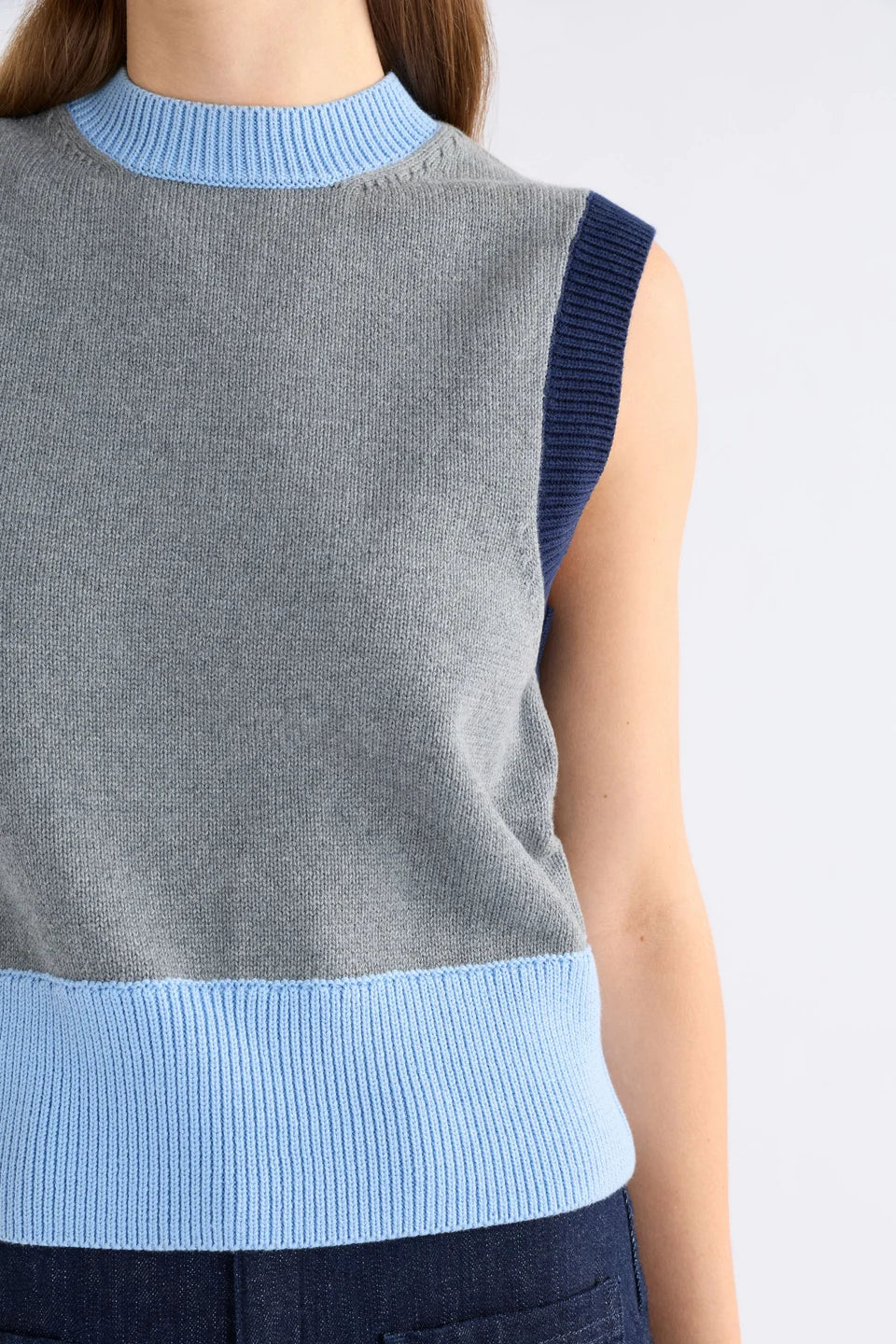 Bolsa Knit Vest - GREY MARLE