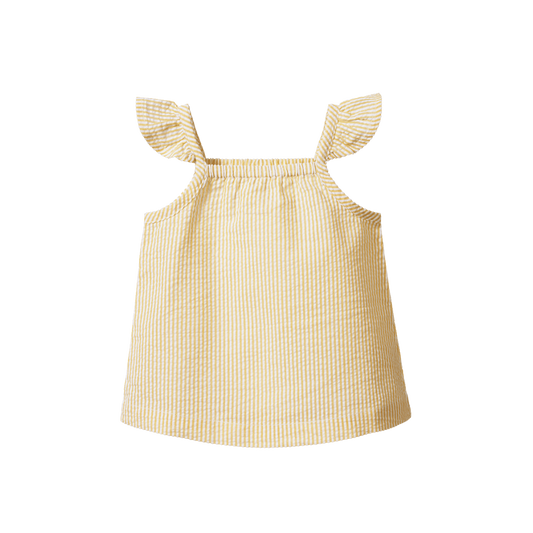 Petal Top - Golden Stipe