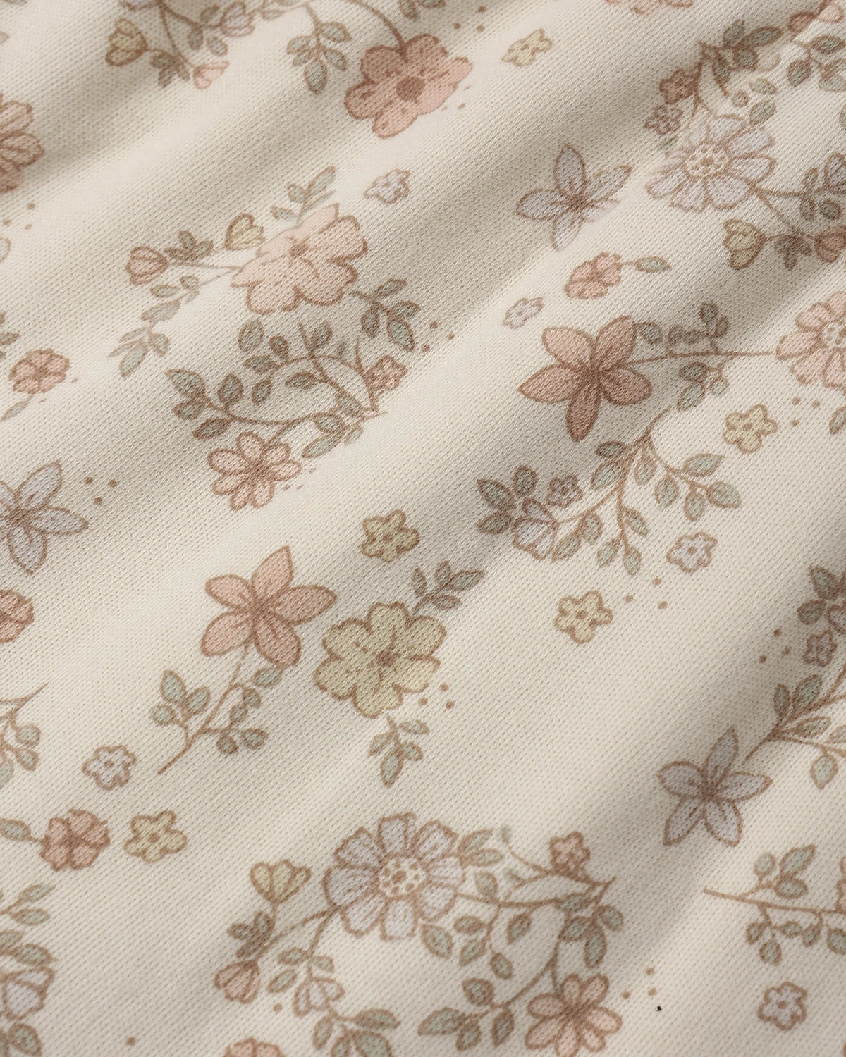 Tiered Jersey Dress Floral Vine