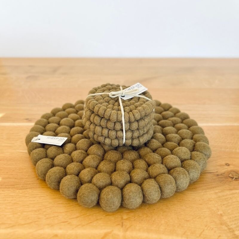 Felt Ball Pot Stands - New size