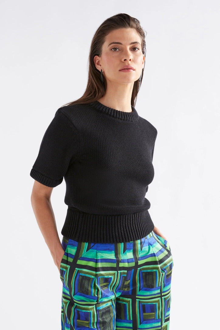 LUFT KNIT TOP - Black