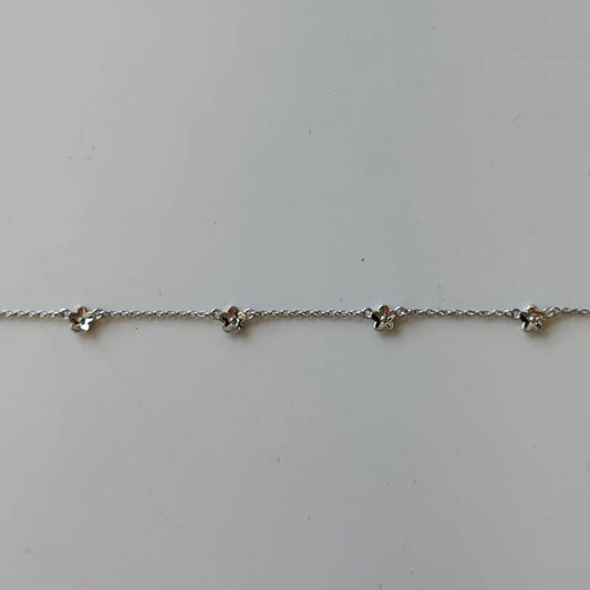 DAISY CHAIN BRACELET - Silver