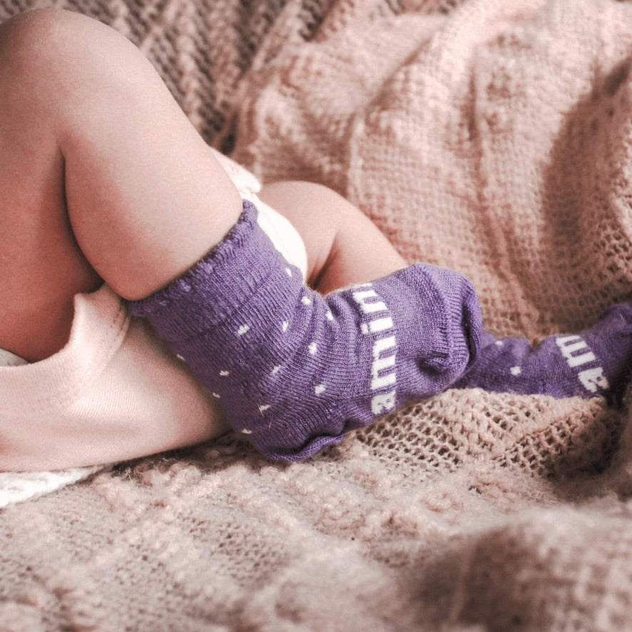 Merino Wool Crew Socks | Berry | Baby & Child