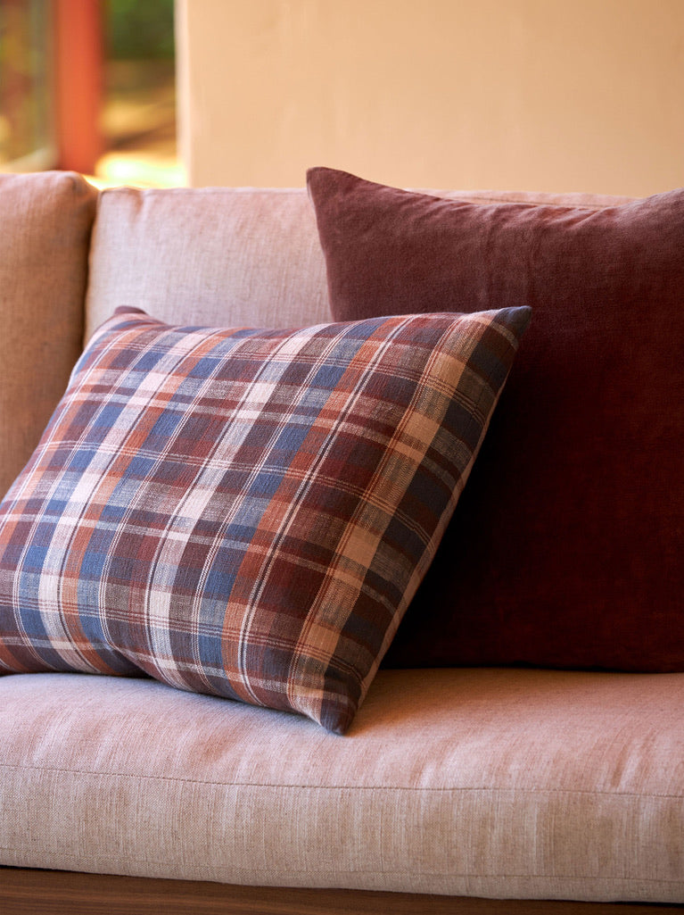 Tasman Woven Cushion Cover - Raisin/Multi