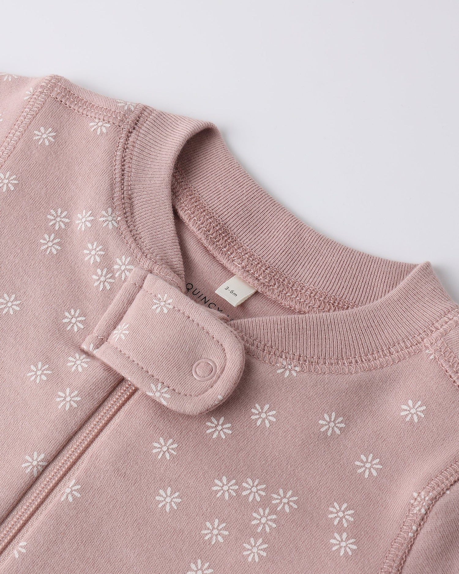 Zip Longsleeve Sleeper Mauve Daisy
