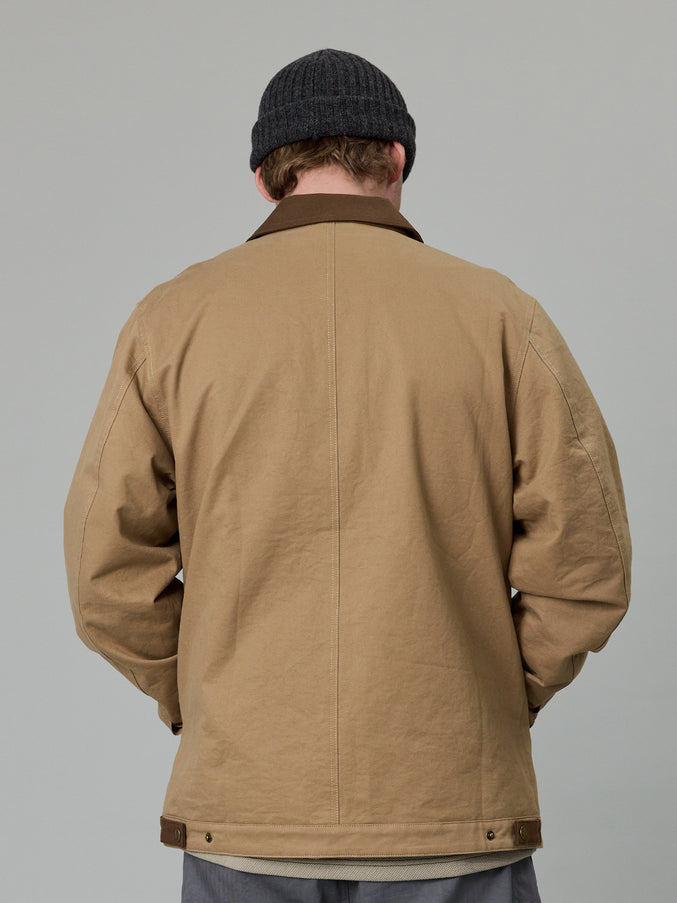 HELMSMANS JACKET - BEIGE/BROWN