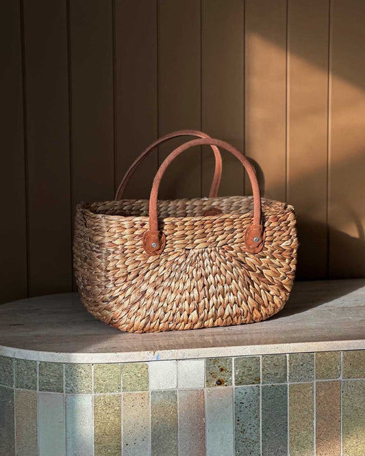 Large Harvest Basket / Suede