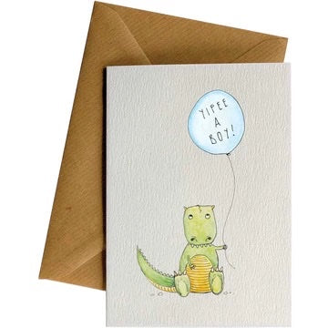 Yipee A Boy - Card