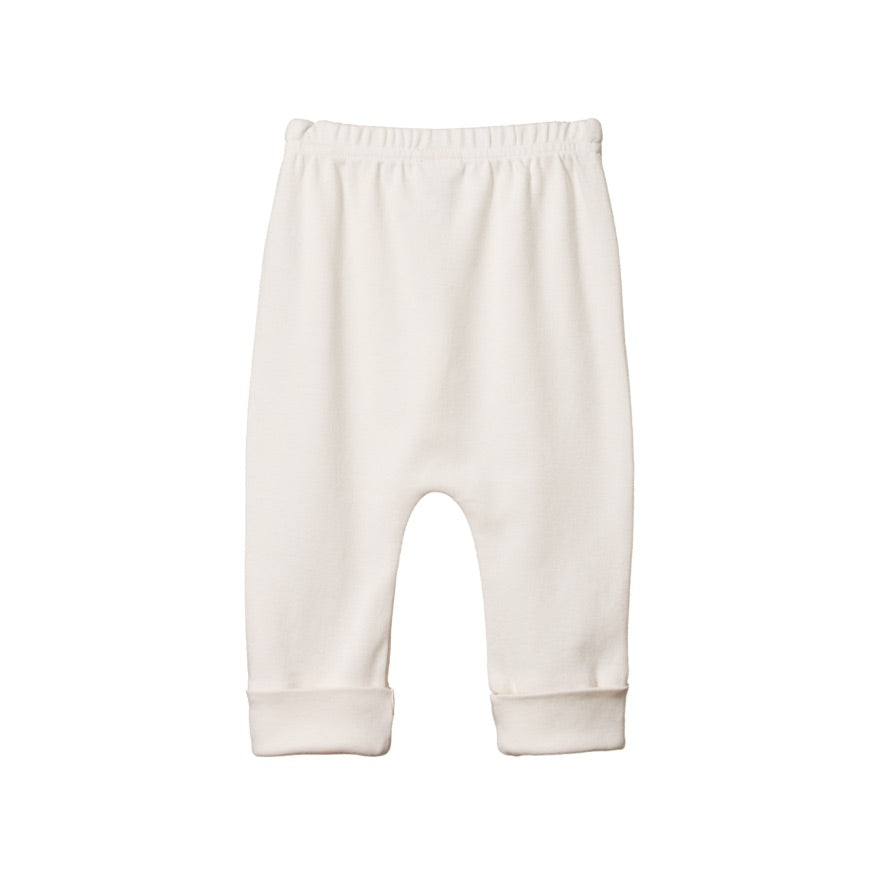 Cotton drawstring pants - Natural