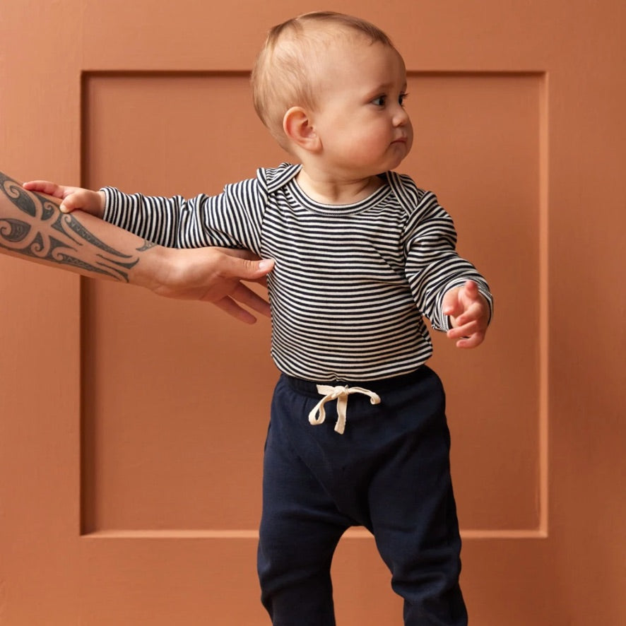 Cotton drawstring pants - Navy