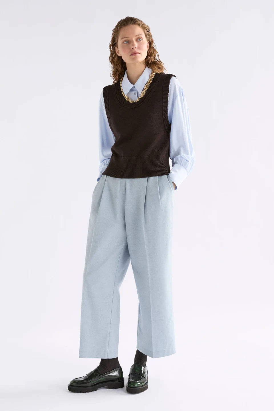 Mikkel vest - CHOCOLATE