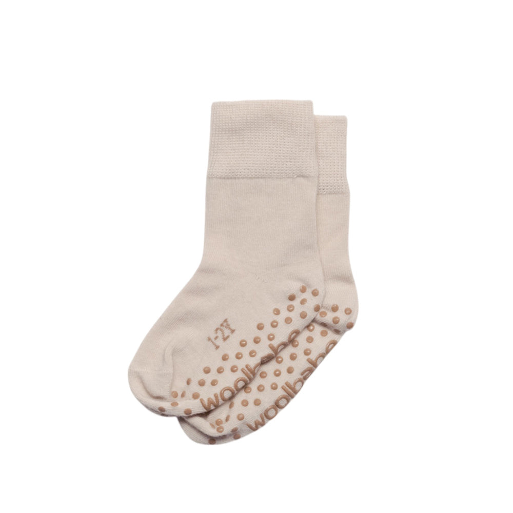 Woolbabe Merino & Organic Cotton Sleepy Socks - Dune