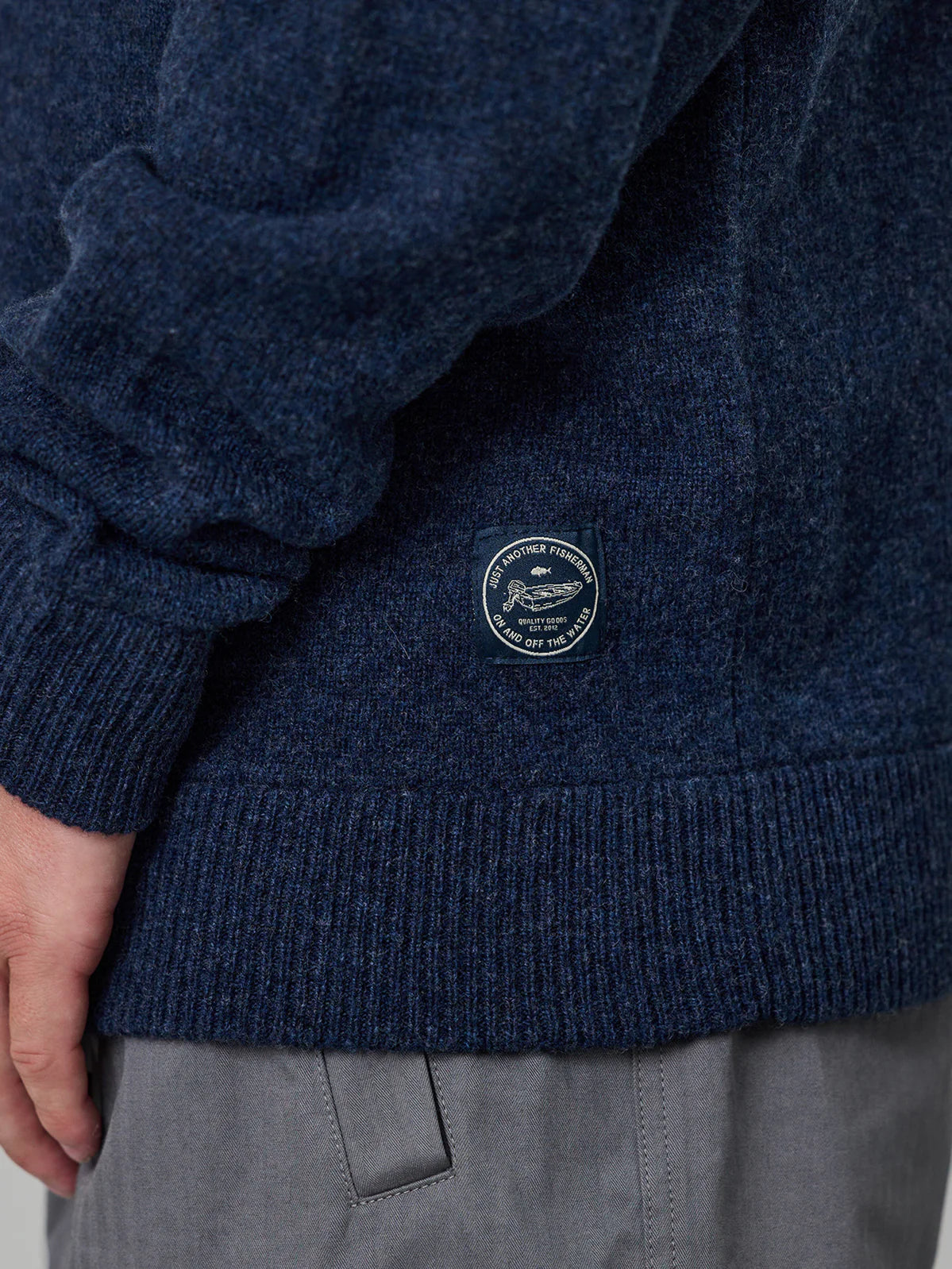 MERINO KEYPORT 1/4 ZIP - INDIGO