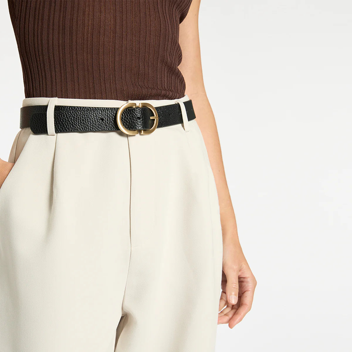 In Reverse Belt - Black/Gold
