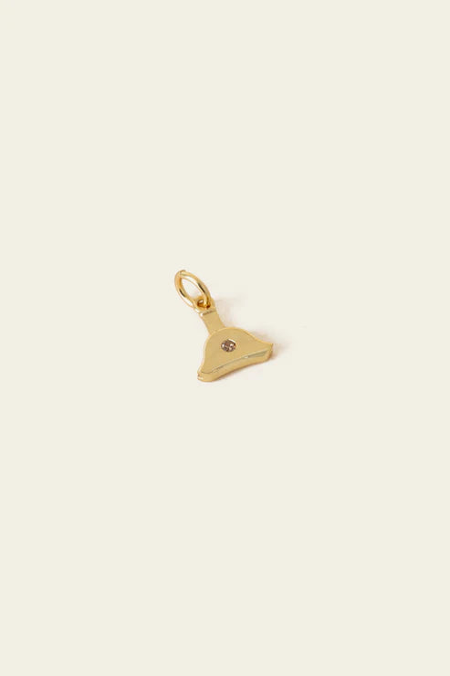 Heritage Whistle Charm Champagne - Gold