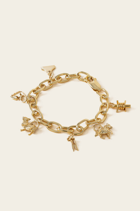 Heritage Sheep Charm - Gold