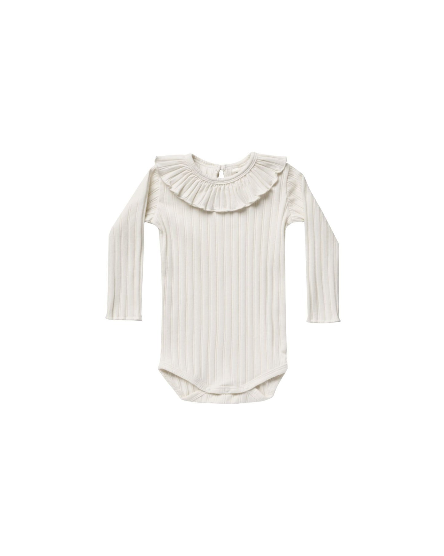 Ruffle Collar Onesie Ivory