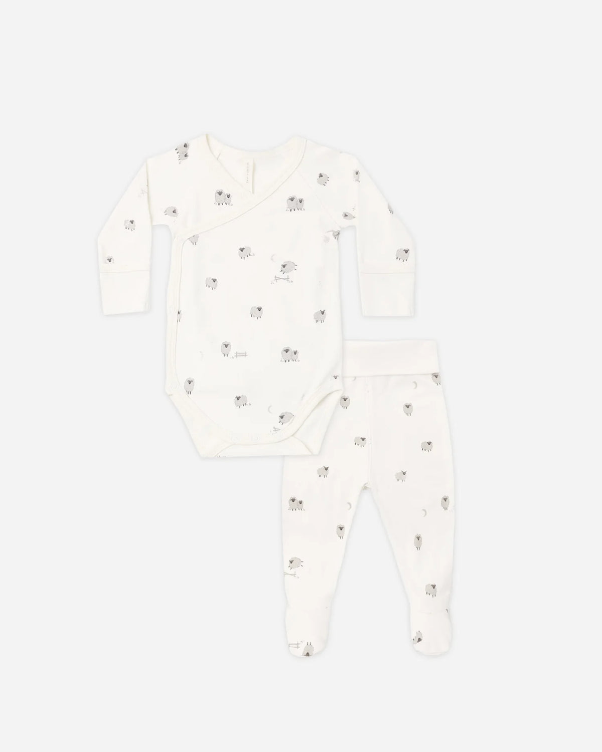 Side Snap Bodysuit + Pant Set Sheep