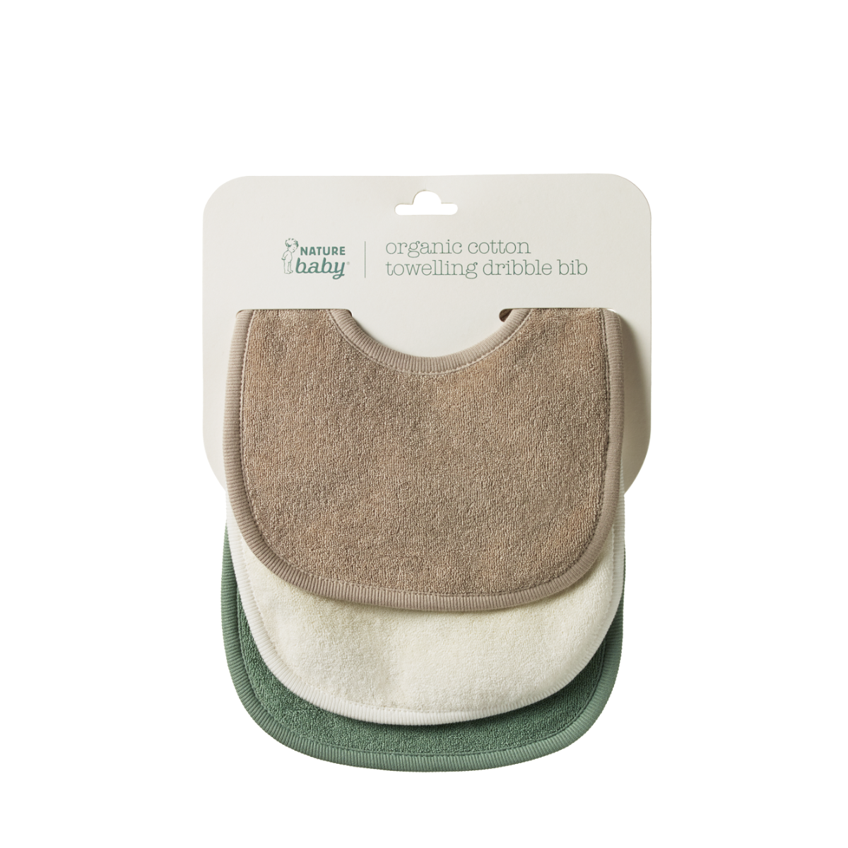 Dribble bibs 3 pack - NATURAL/NOUGAT/LILY PAD