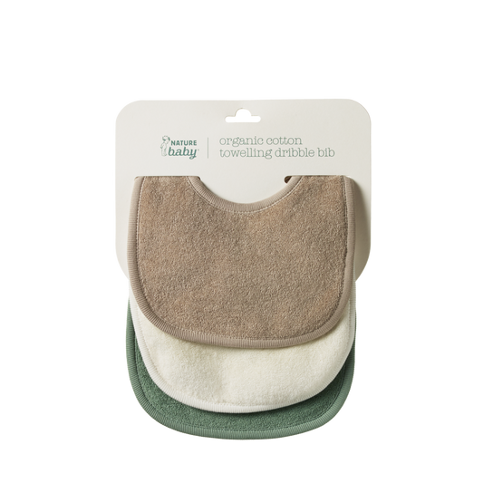 Dribble bibs 3 pack - NATURAL/NOUGAT/LILY PAD