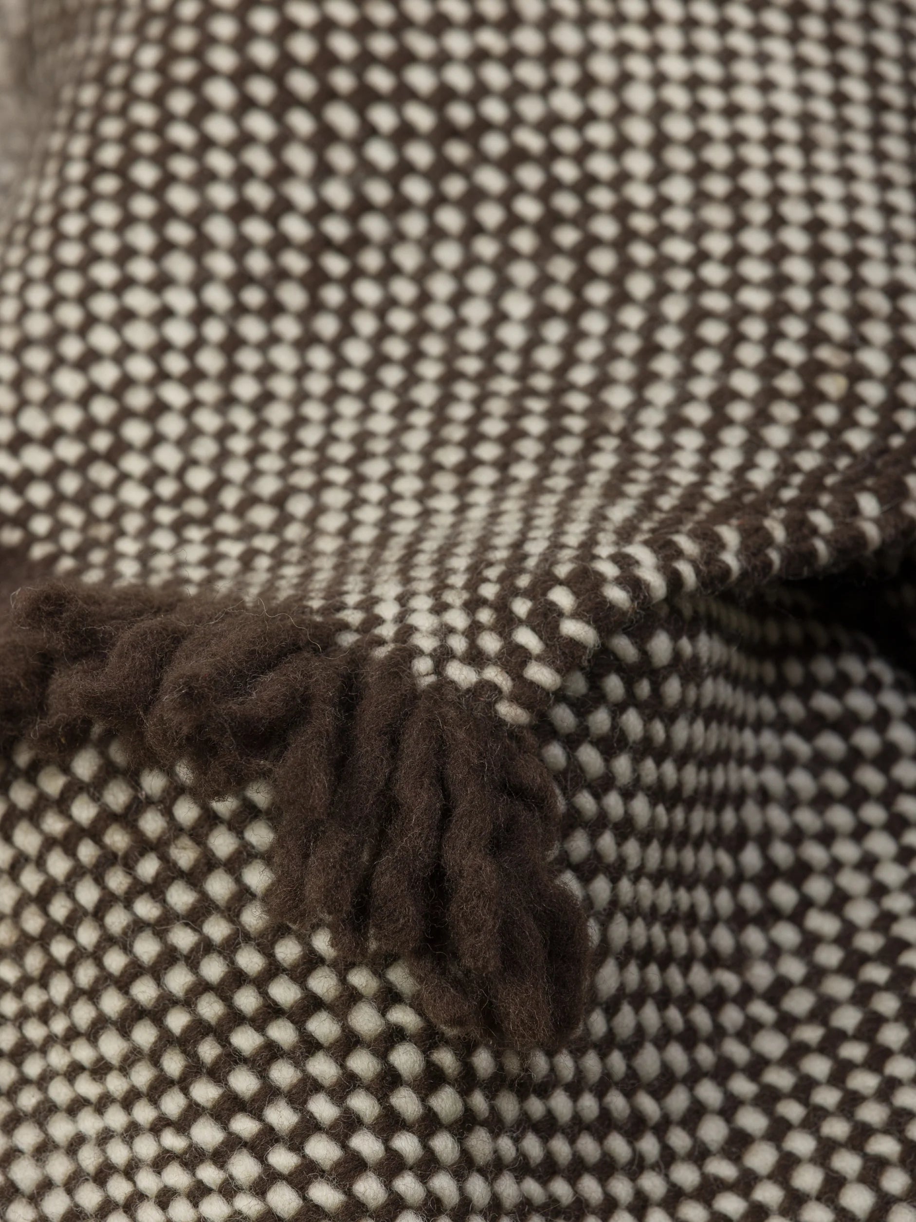 Hutt Wool Throw -Rye/Natural