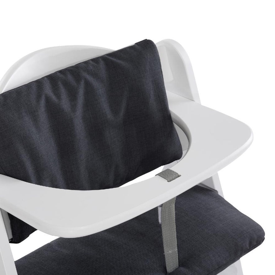 Hauck Highchair Pad Deluxe - Melange Charcoal - PRE ORDER