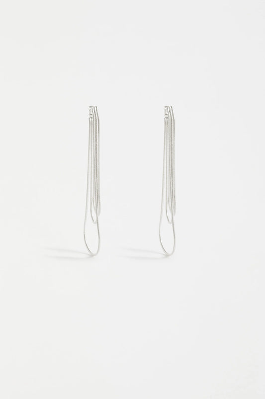 LANS DROP EARRING - Silver