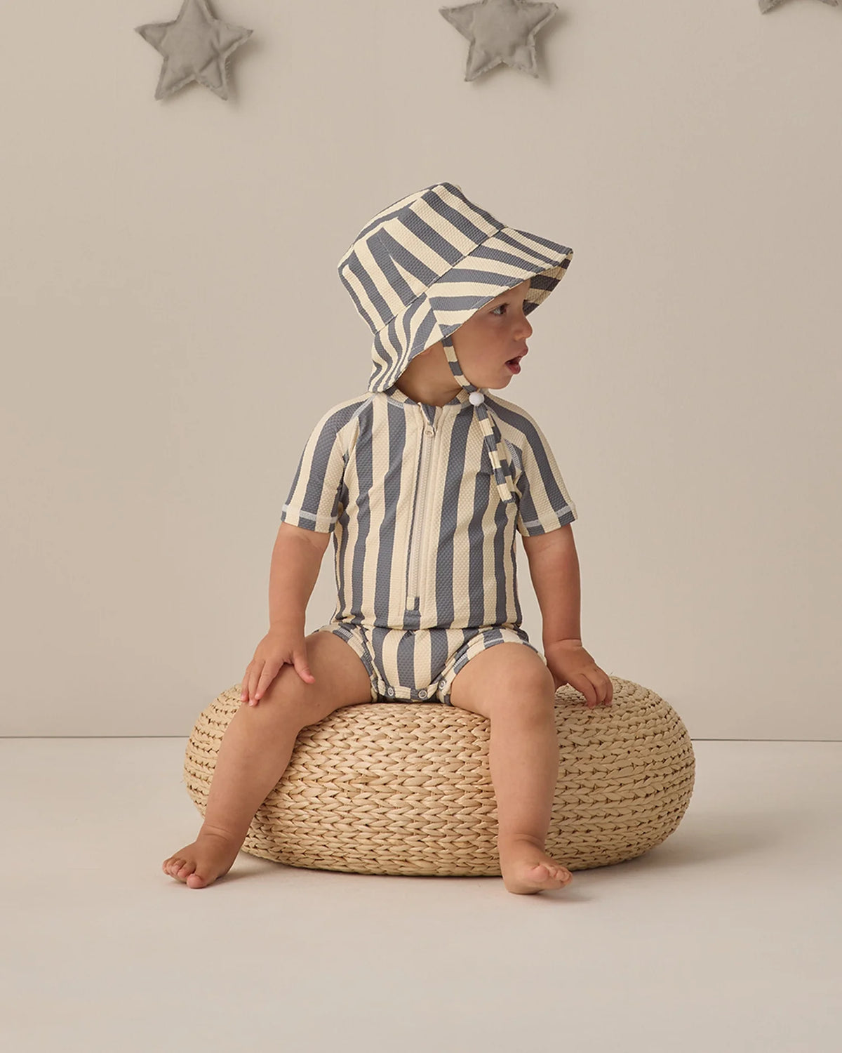 Bucket Hat Retro Stripe Ocean