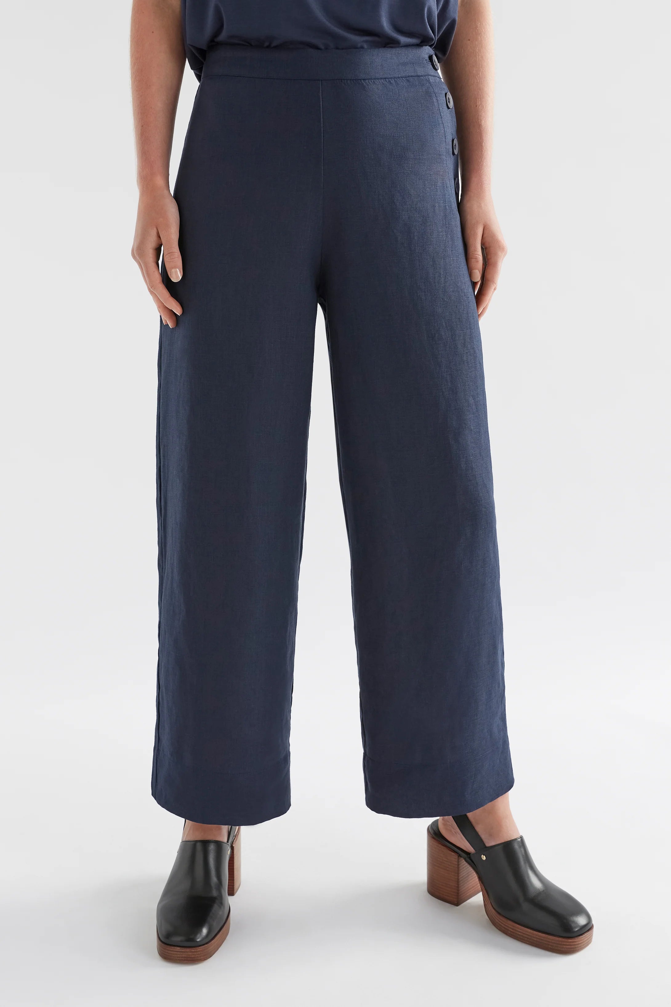 HERSOM LINEN PANT - Moonlight