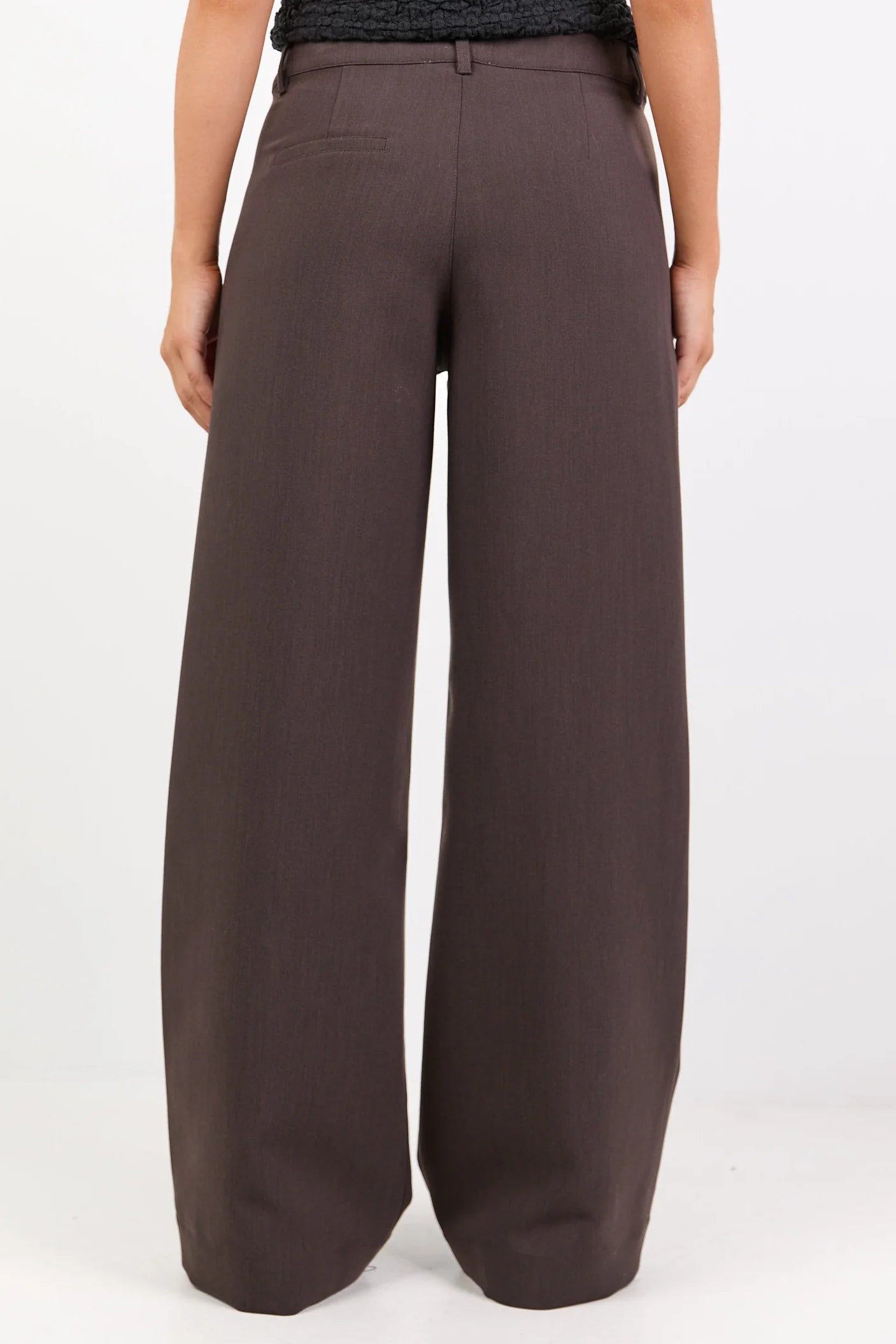 Fierce Chocolate Low Rise Stretch Wide Pants