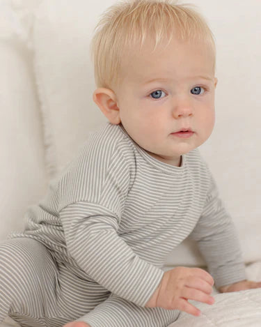 Drawstring Pant Sage Micro Stripe