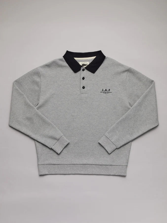 WAFFLE SEAWAY POLO - GREY MARLE