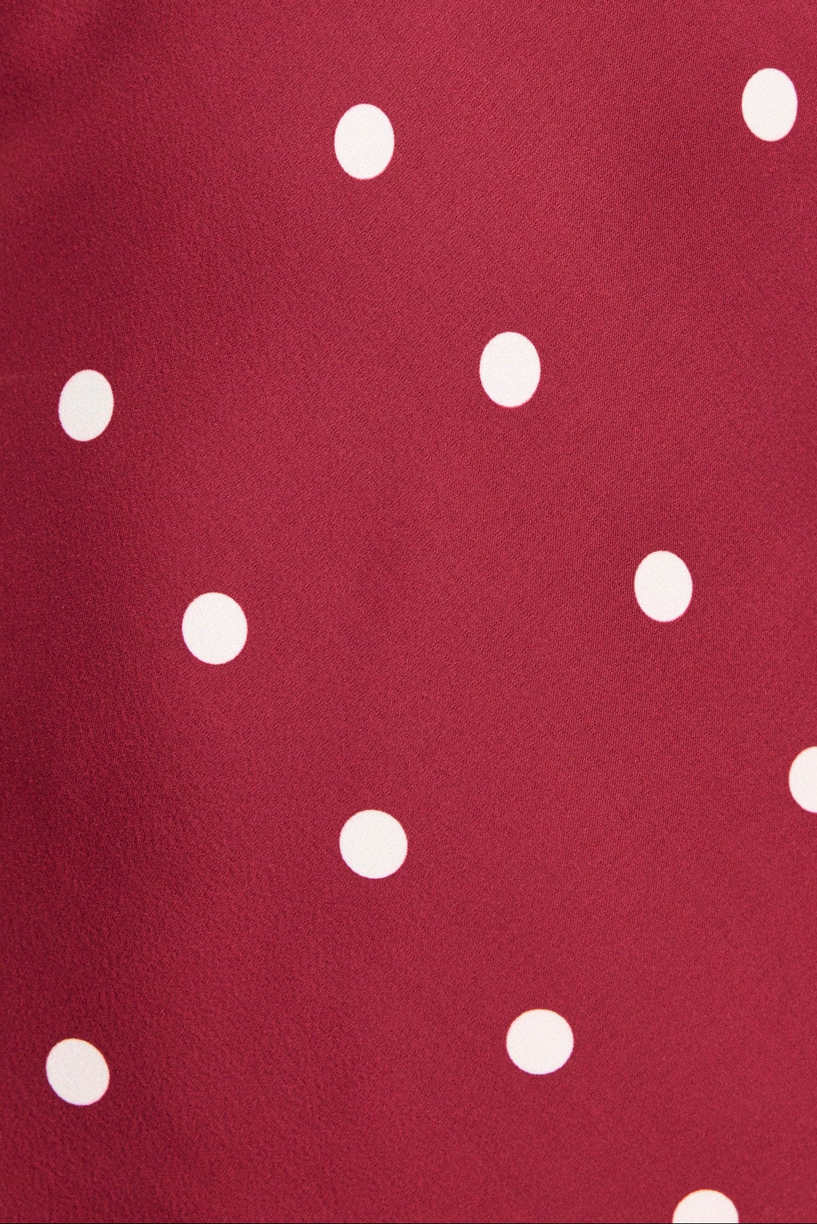 Aston Wine Cream Polka Dot Satin Bias Flared Maxi Dress