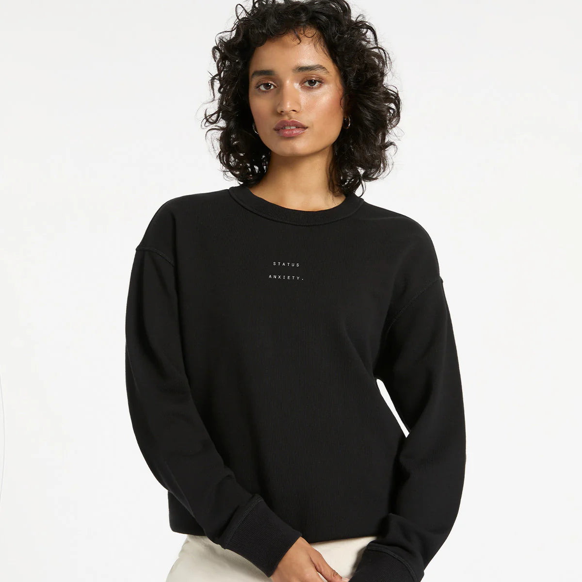 COULD BE NICE LOGO - Women's Classic Crew / Soft Black